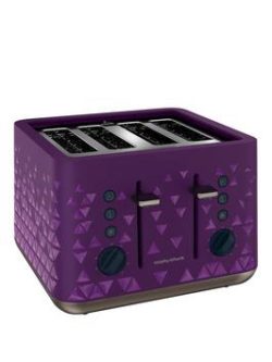 Morphy Richards Prism 4-Slice Toaster - Purple